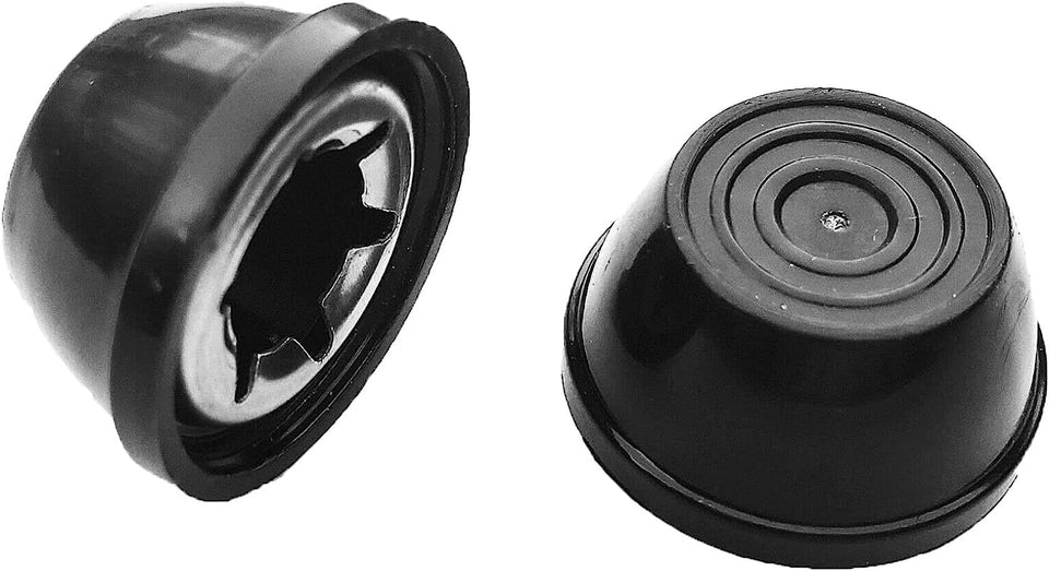 Quadrapoint hub cap replacement for Weber kettle with 3/8 inch axle, 2-pack