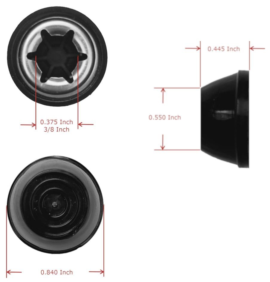 Quadrapoint stainless steel hub cap with durable weatherproof finish