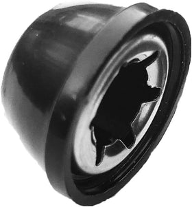 Quadrapoint weatherproof hub cap design for outdoor grilling