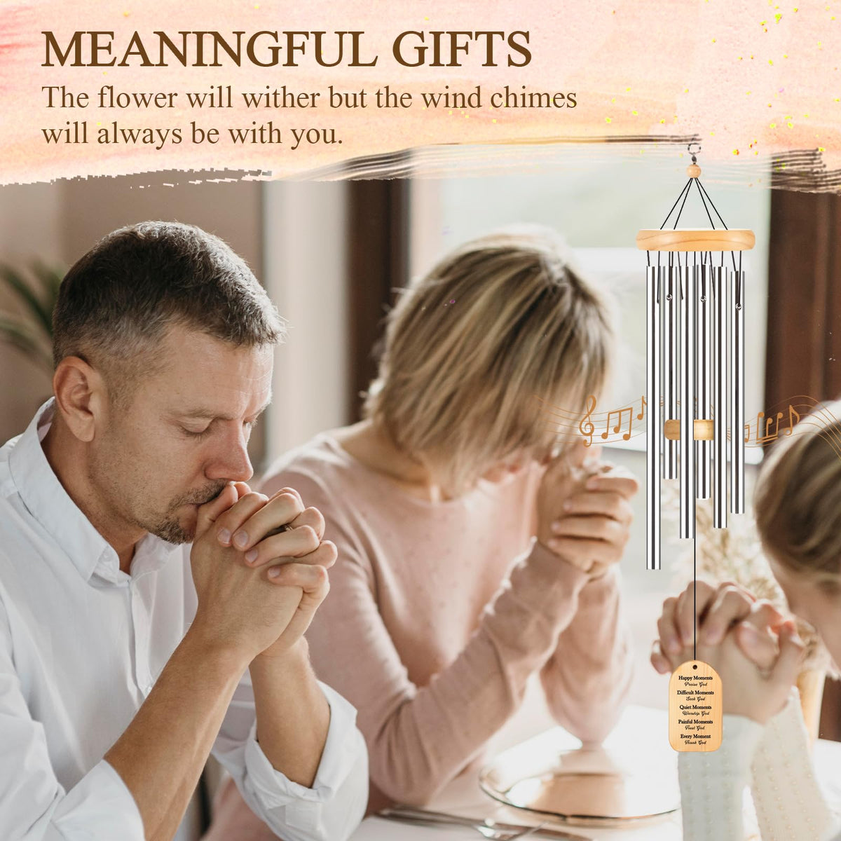 Quaintir wind chime serves as a religious gift for birthdays and holidays