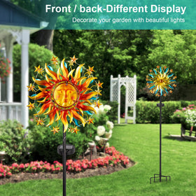 Qualdout Solar Wind Spinner double-blade design boosts kinetic visual appeal.