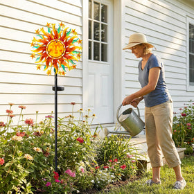 Qualdout Solar Wind Spinner spiral components enable quick, simple setup.