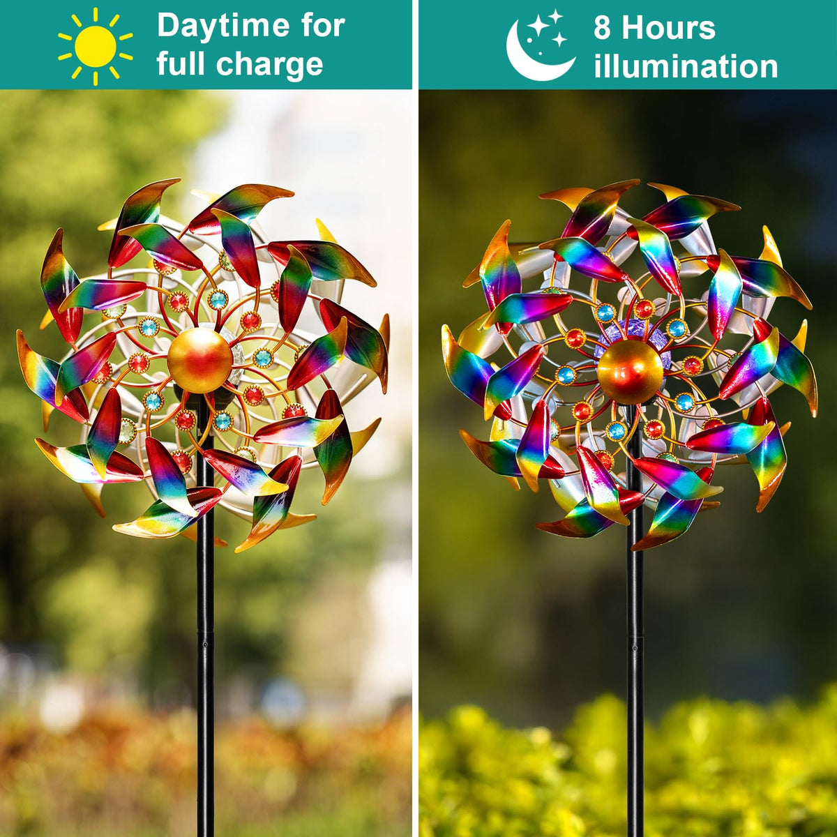 Qualdout 360-degree rotation spinner creates captivating motion from every angle.