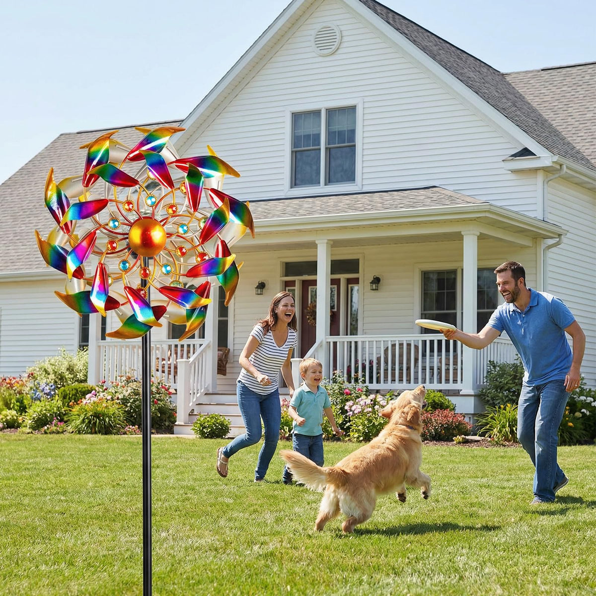 Qualdout garden decor enhances outdoor spaces with vibrant motion.