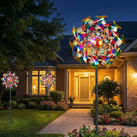 Qualdout Mother's Day gift spinner brings cheerful charm outdoors.