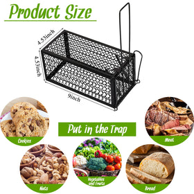 Qualirey 2-pack humane traps inside pack ready for immediate use.