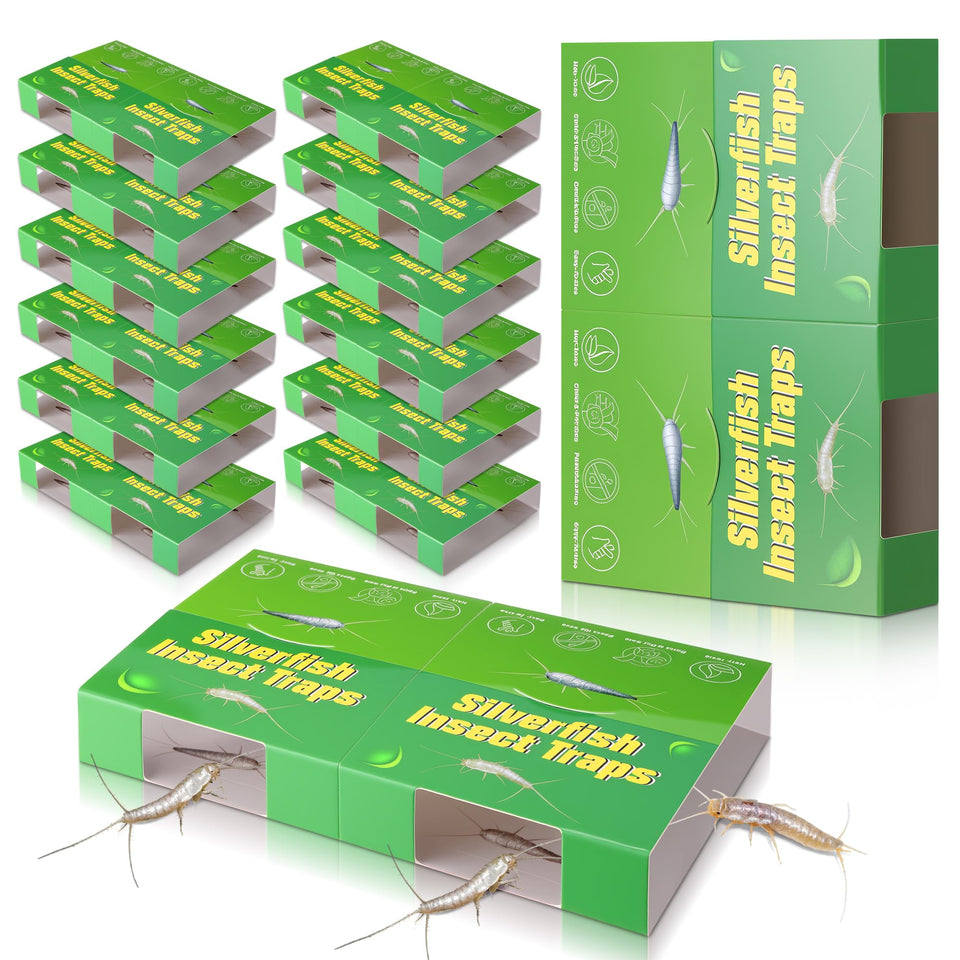 Qualirey 24-traps pack for discreet indoor silverfish control.