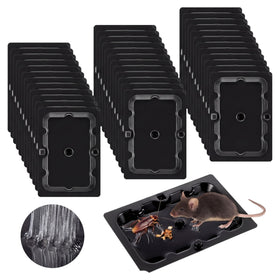 Qualirey 36-pack sticky mouse traps displayed for indoor use, ready to deploy.