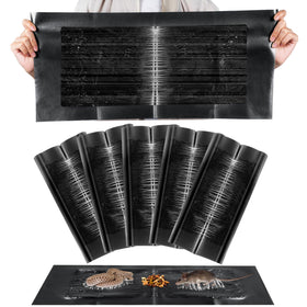 Qualirey 5-pack 24x11 mouse glue trap with anti-slip back keeps pad in place.