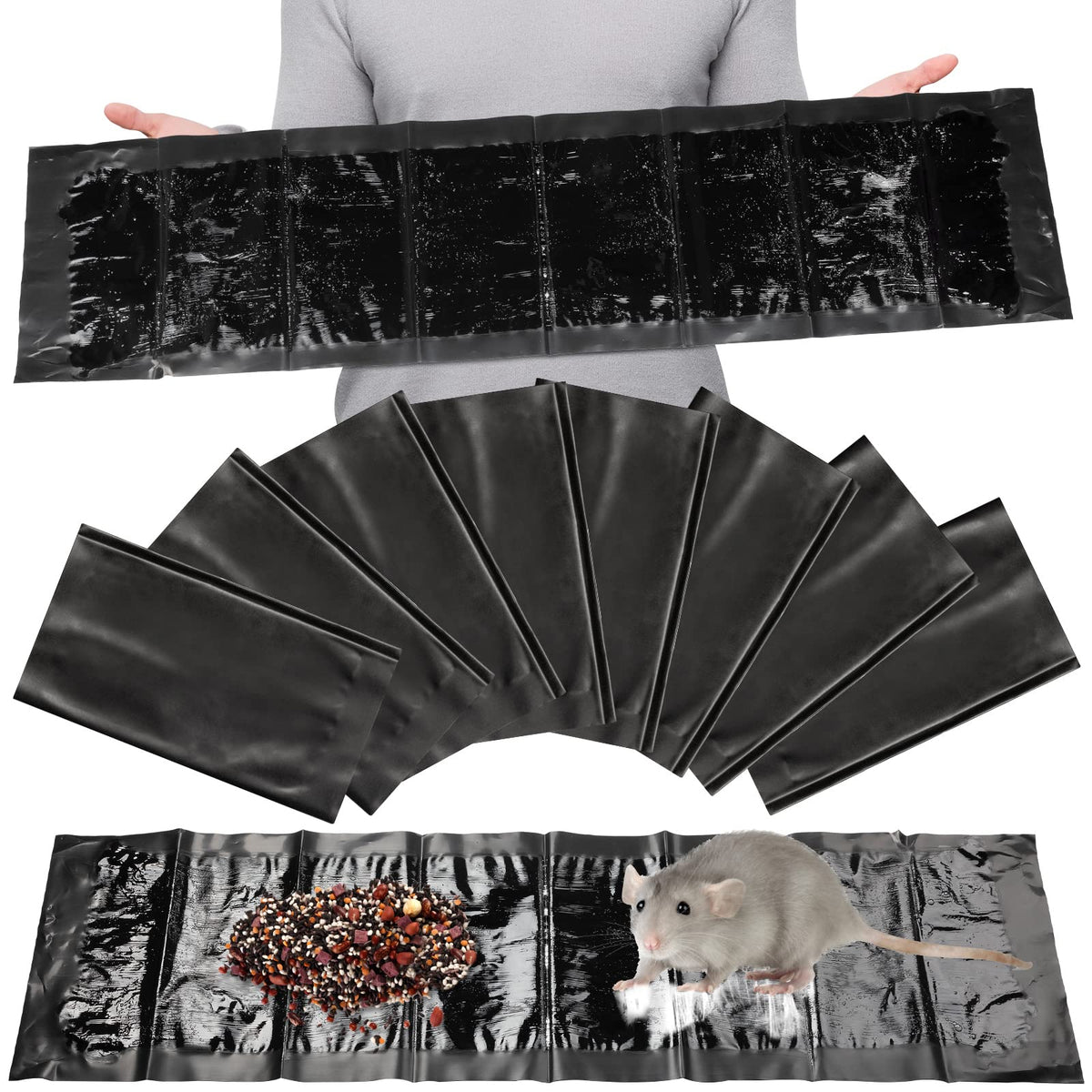 Qualirey 8-pack sticky traps packaging for easy setup and stock.