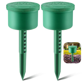 Qualirey ant bait stations outdoors ready to attract and disrupt ant trails.