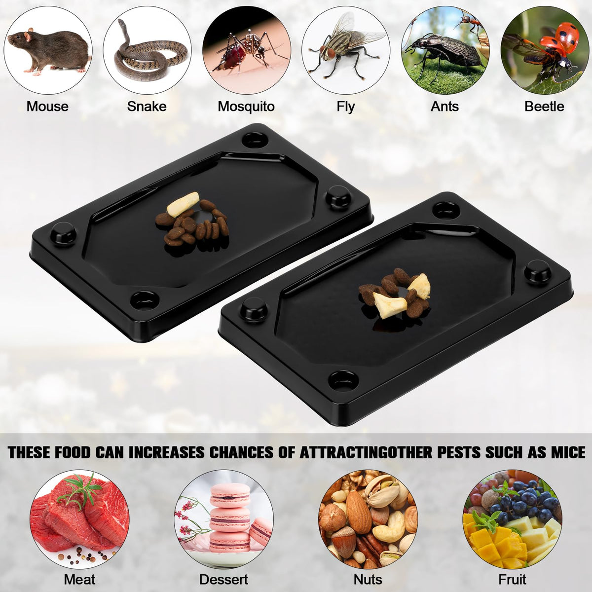 Qualirey black plastic glue board designed for versatile use.