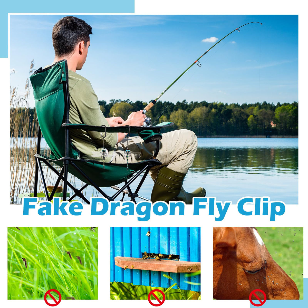 Qualirey dragonfly package includes clips and hooks for versatile decorating options.