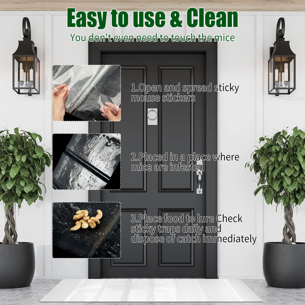 Qualirey traps capture mice, rats, roaches, and other pests efficiently.