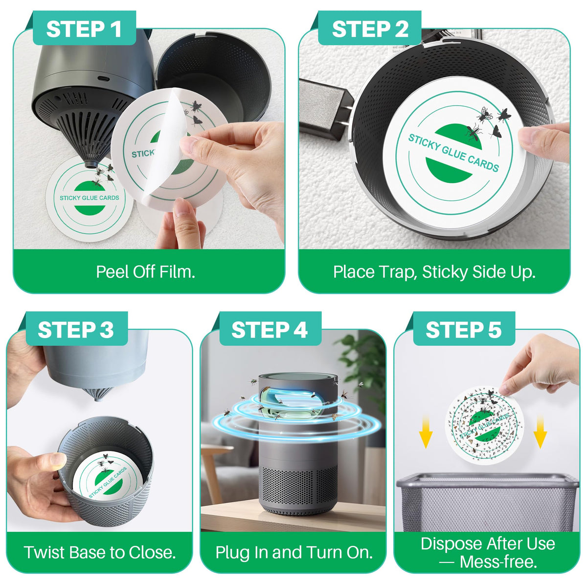 Qualirey easy peel-and-place refill demonstrating simple installation