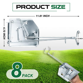 Qualirey easy-setup mole trap for simple garden pest control