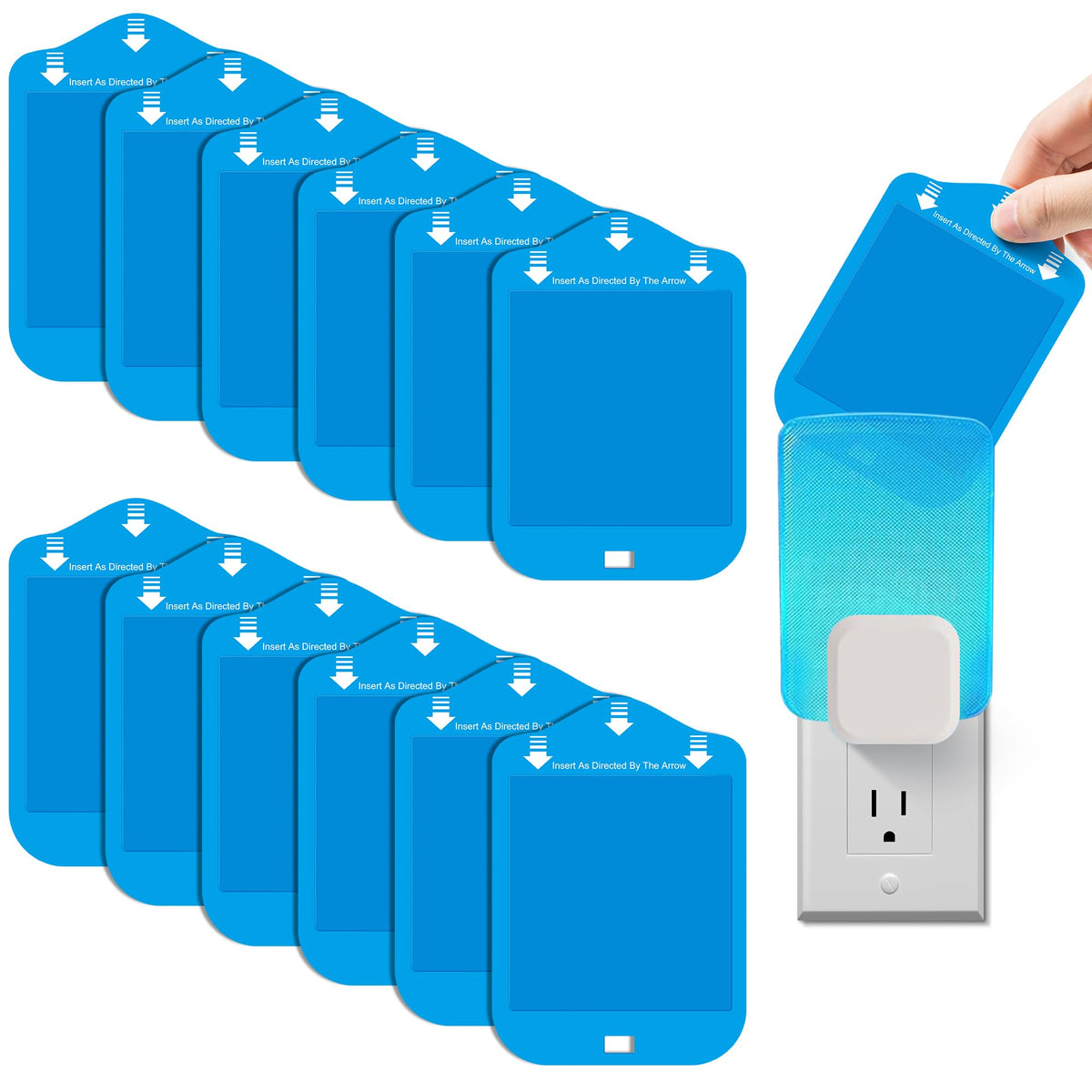 Qualirey fly trap refill blue light card for continuous indoor protection.