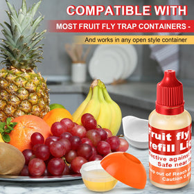 Natural formula lure for fruit flies without aerosols.