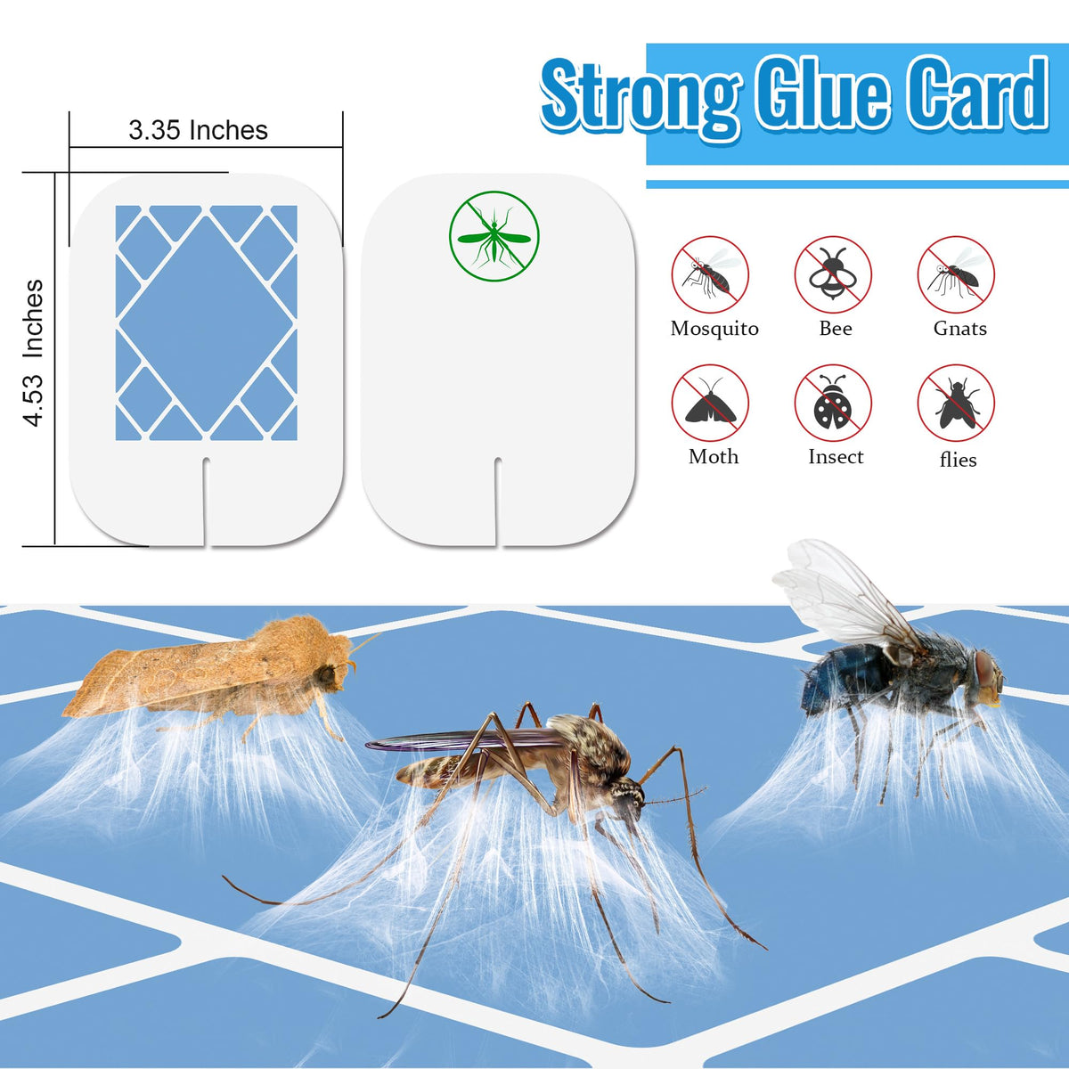 Qualirey glue board refills with strong adhesive for effective bug capture.