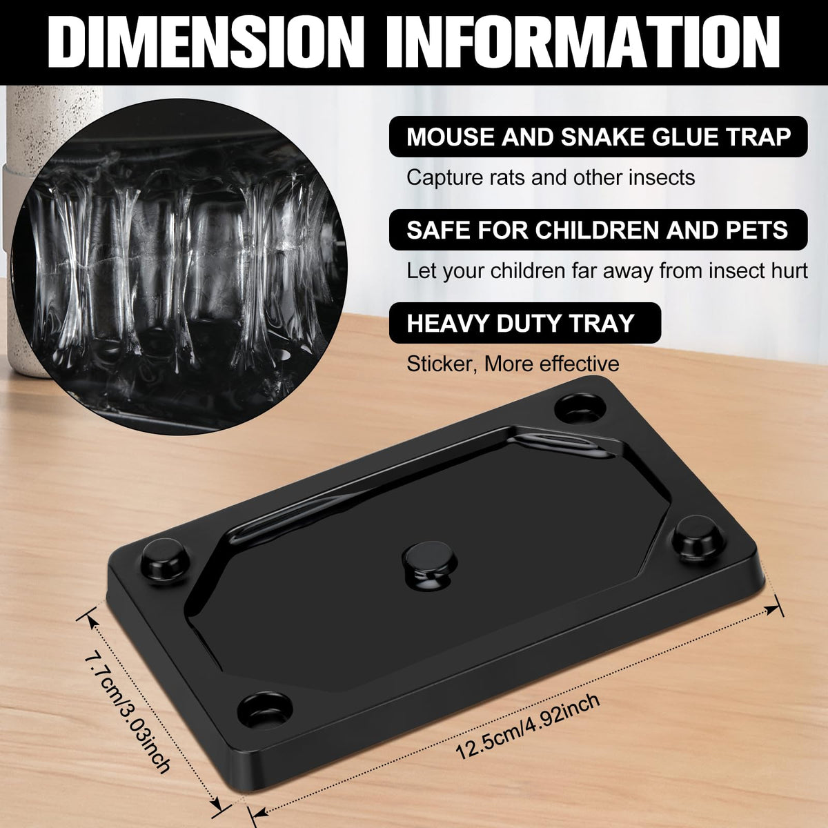 Qualirey glue trap setup showing easy placement along walls.