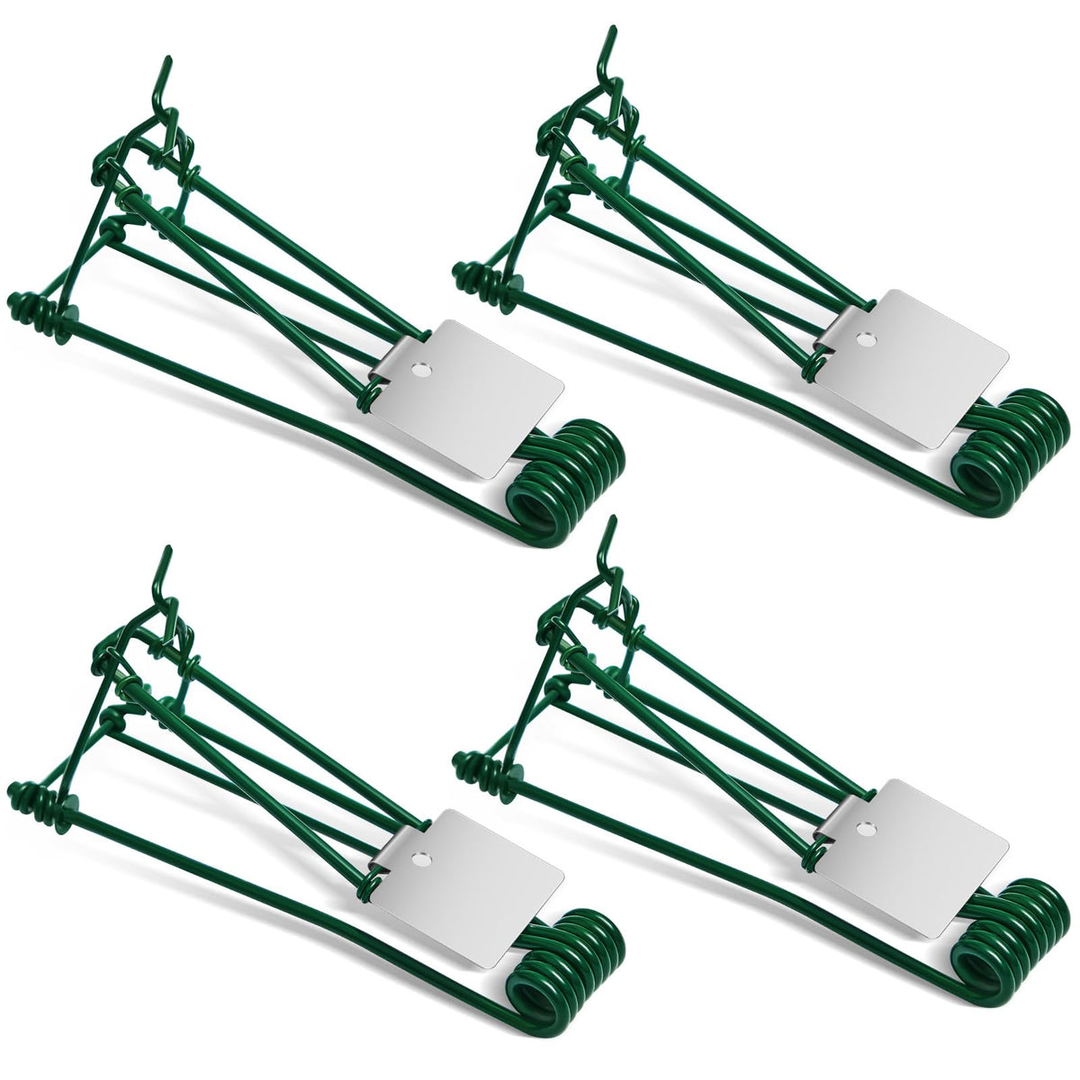 Qualirey gopher trap 4-piece set ready for quick lawn installation
