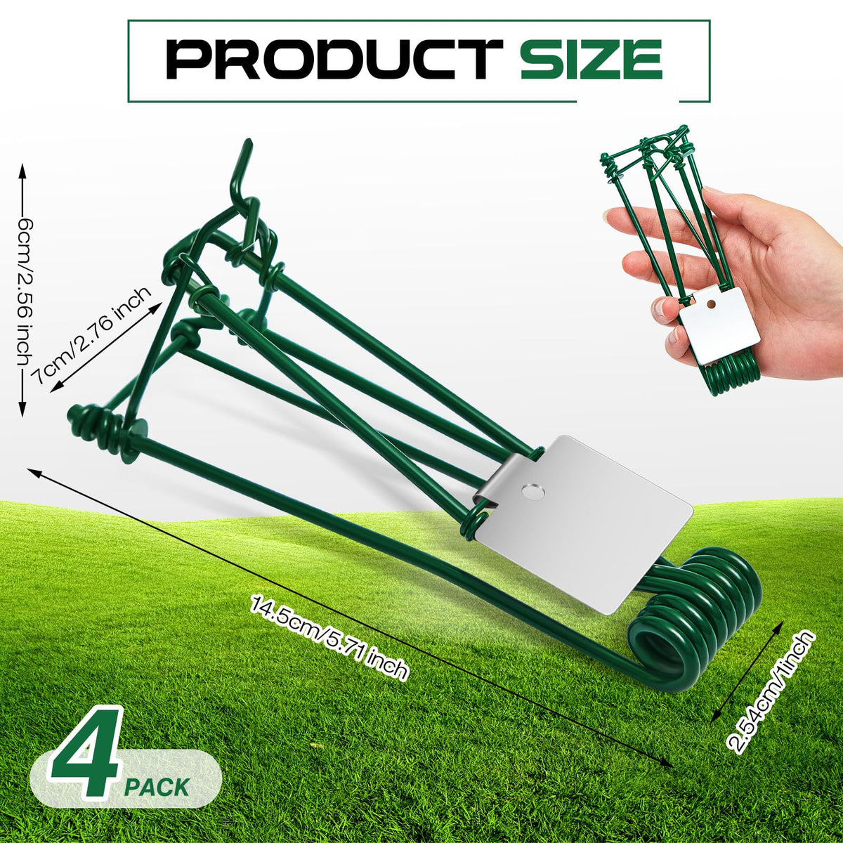 Qualirey gopher trap stainless steel durability for long-lasting use