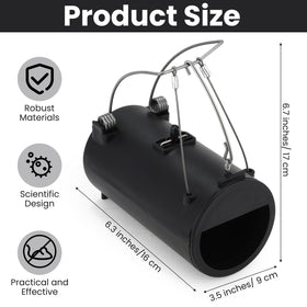 Qualirey Gopher Trap installed vertically demonstrates flexible placement