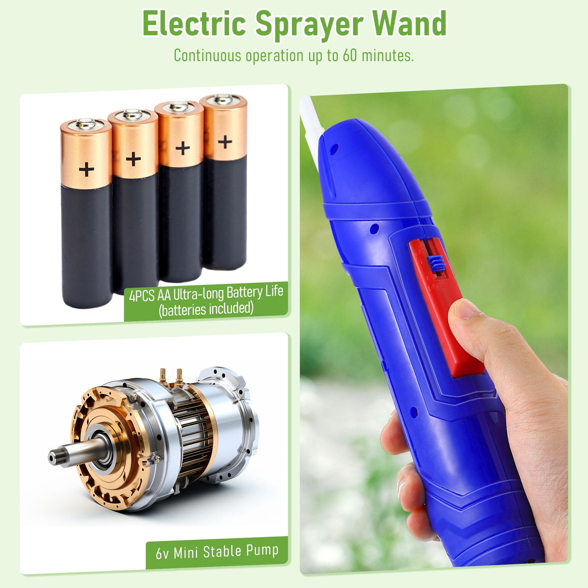 Qualirey versatile wand for beach cleanup and lawn care.