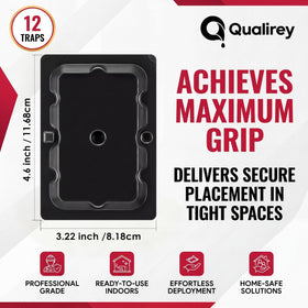 Qualirey traps are ideal along walls and under appliances where pests travel.