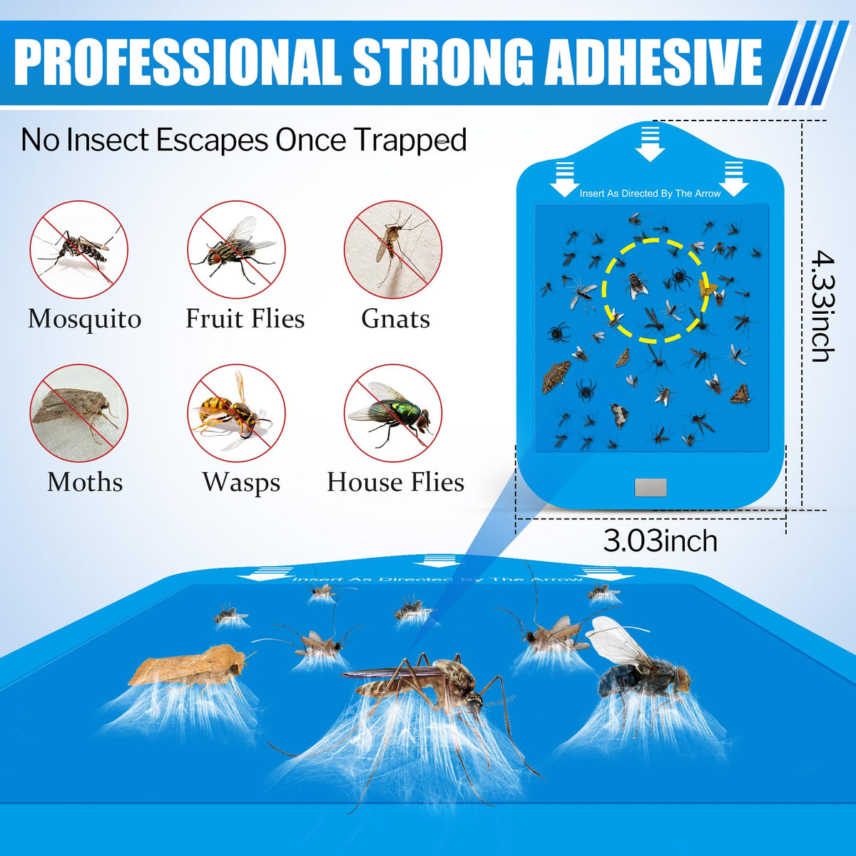 Qualirey indoor-safe refill captures flying insects without odor.