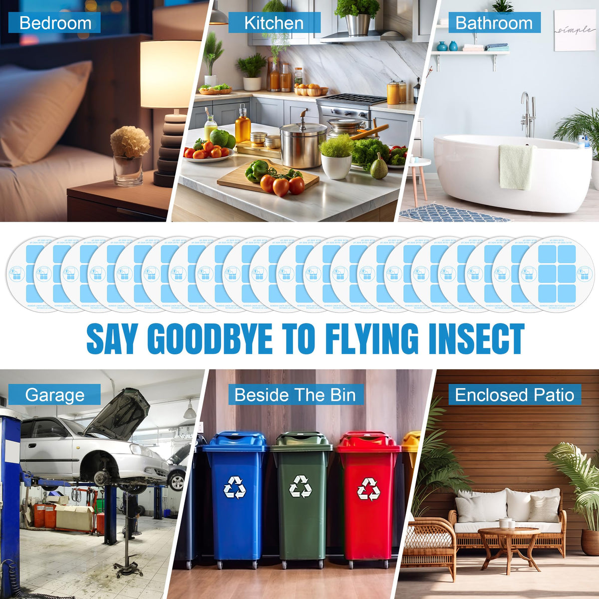 Qualirey insect trap refill pack helps keep spaces clear of flying insects