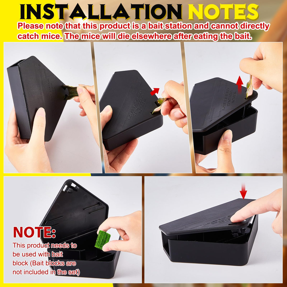 Qualirey lockable bait box in PP plastic protects bait from moisture and dirt.