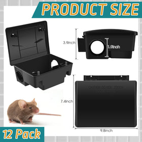 Qualirey locking rat bait station with keys, secure access for safety.