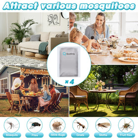 Qualirey mosquito bait refill in outdoor setting maximizes catch rates safely