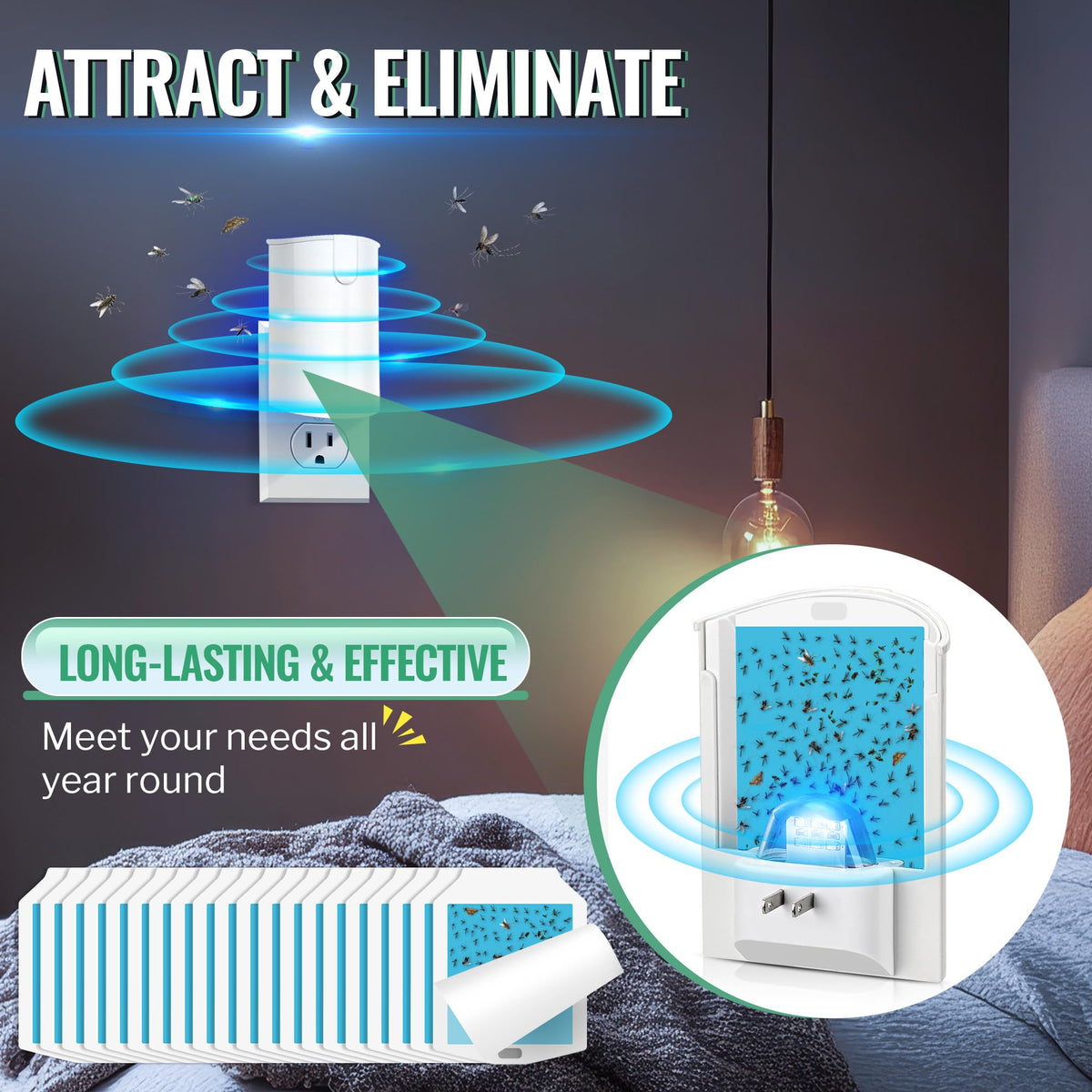 Qualirey no-mess capture keeps surfaces clean and tidy.