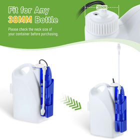 Qualirey 1 gallon jug compatibility enables quick garden tasks.