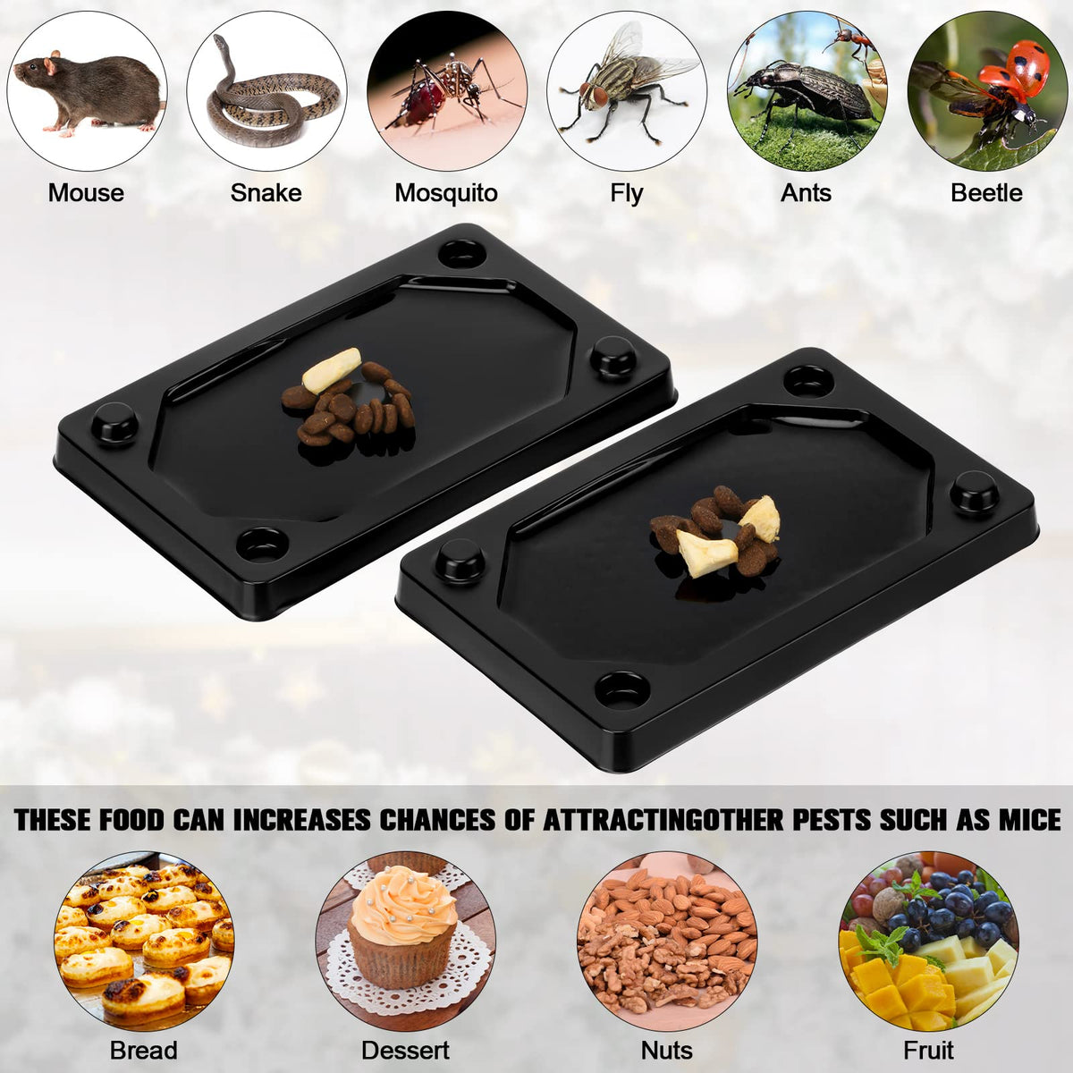 Qualirey plastic glue trap board with durable design for long-lasting use.