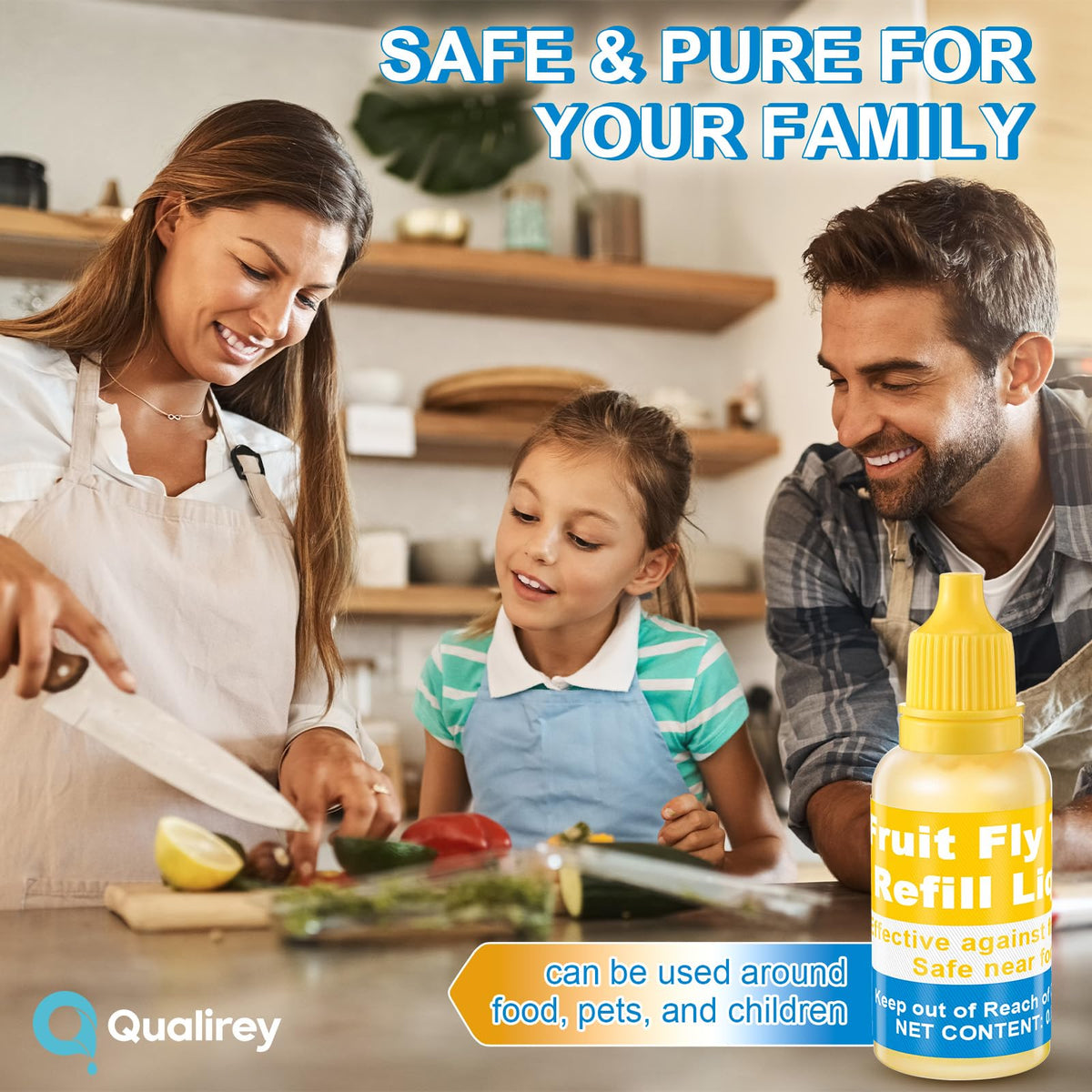 Pour and place method provides simple setup near fruit to reduce flying annoyance