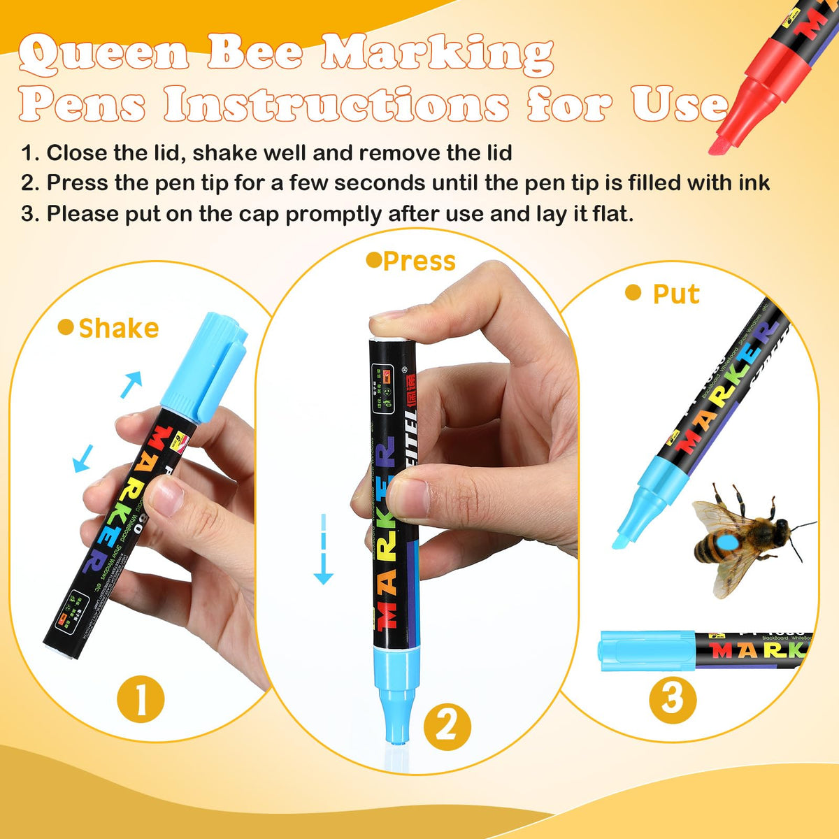 Qualirey queen marker pen green for easy queen tracking during hive observations