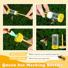 Qualirey queen marker pen white for high contrast on brood frames