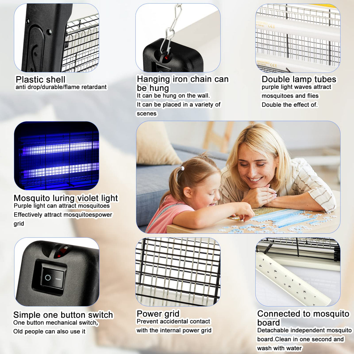 Qualirey replaceable bulbs 4-pack demonstrates long-lasting bulbs for continuous use.