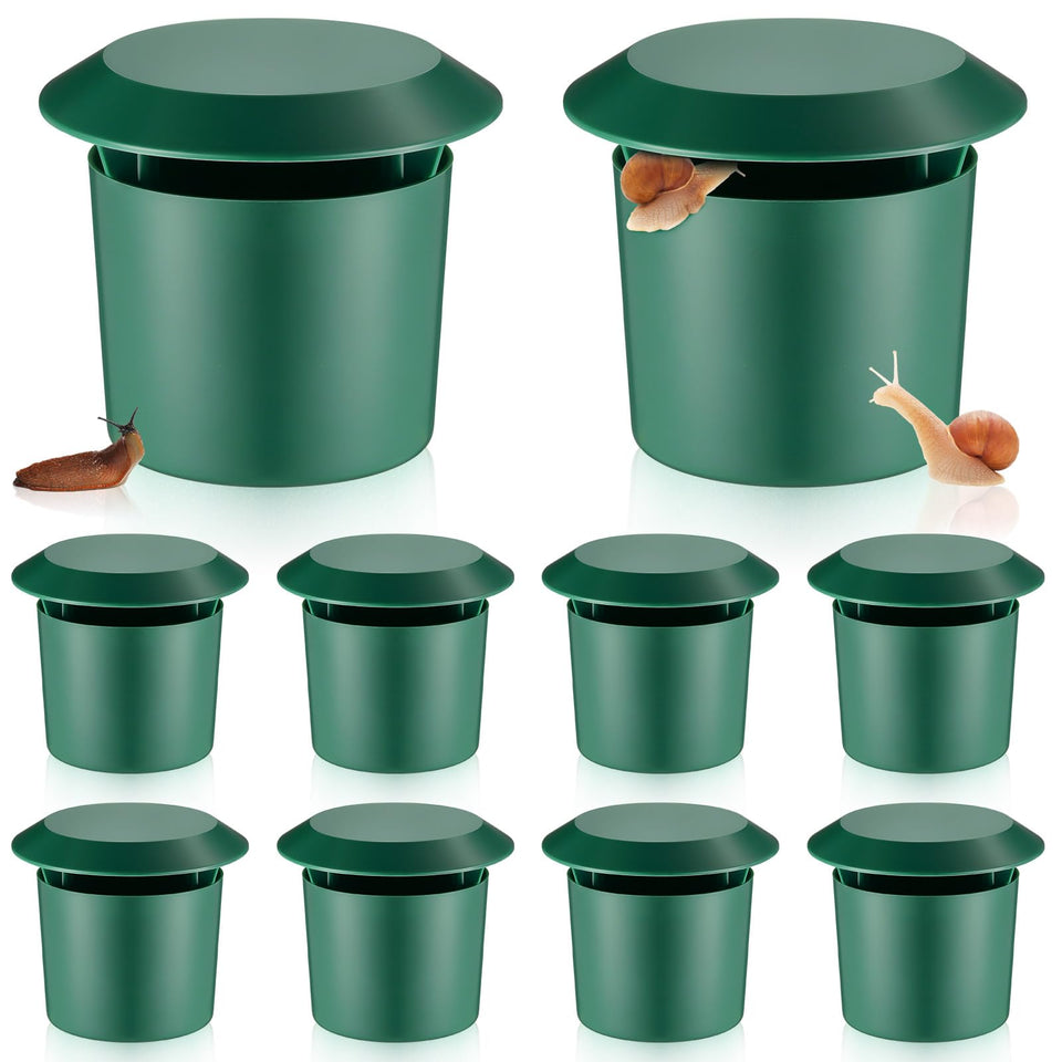 Qualirey snail trap front view for reusable garden protection against slugs.