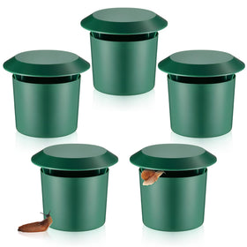 Qualirey snail trap green front view deters slugs in the garden