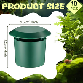 Qualirey snail trap 10-pack ready for easy garden deployment.