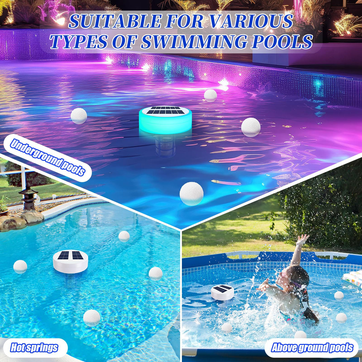 Solar-powered pool ionizer operating with copper ionization technology