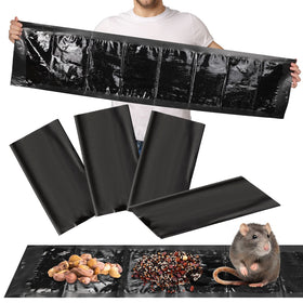 Qualirey sticky mouse trap 47inch set captures pests with strong adhesion for versatile indoor use.