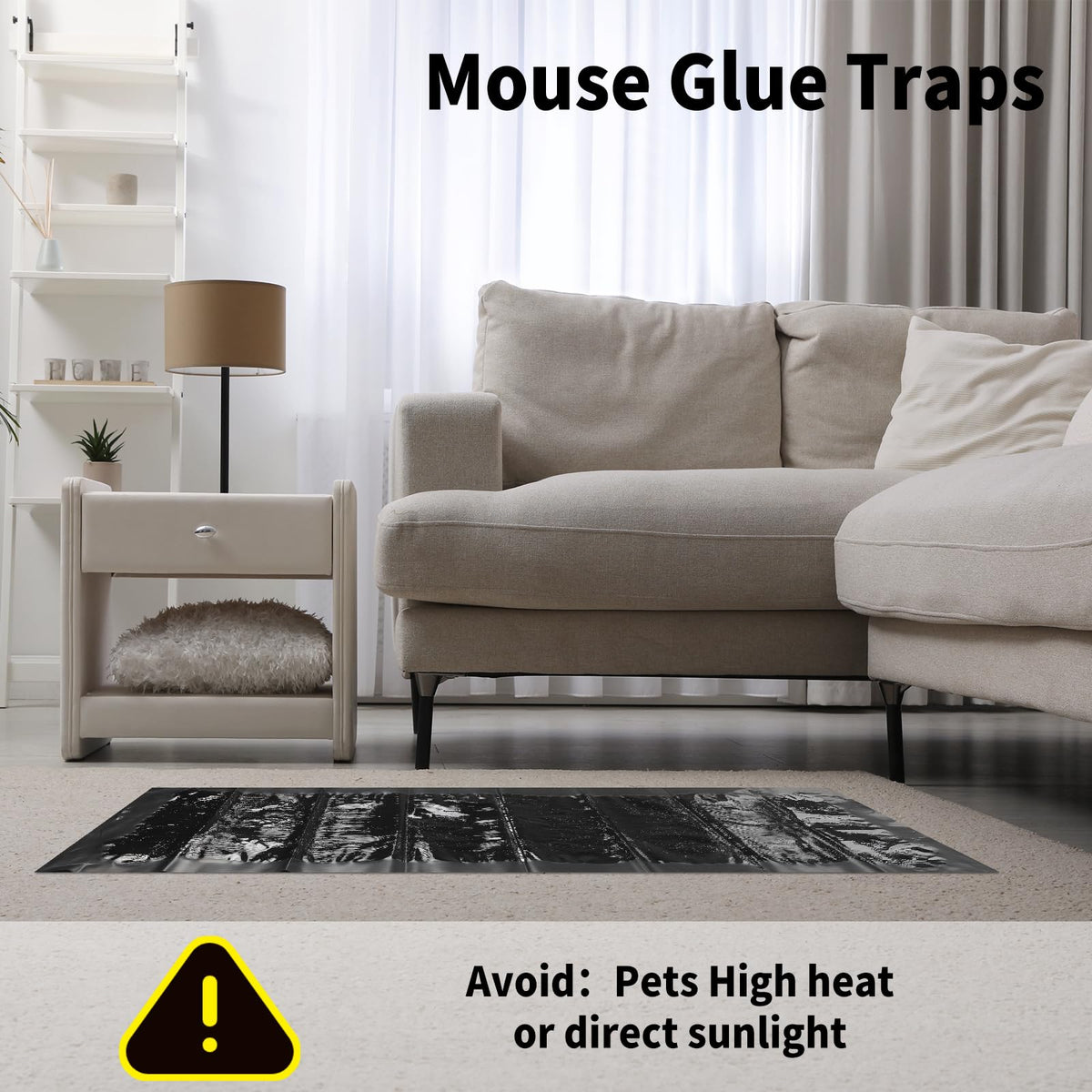 Qualirey sticky trap indoor-outdoor-use guides versatile placement for home environments.