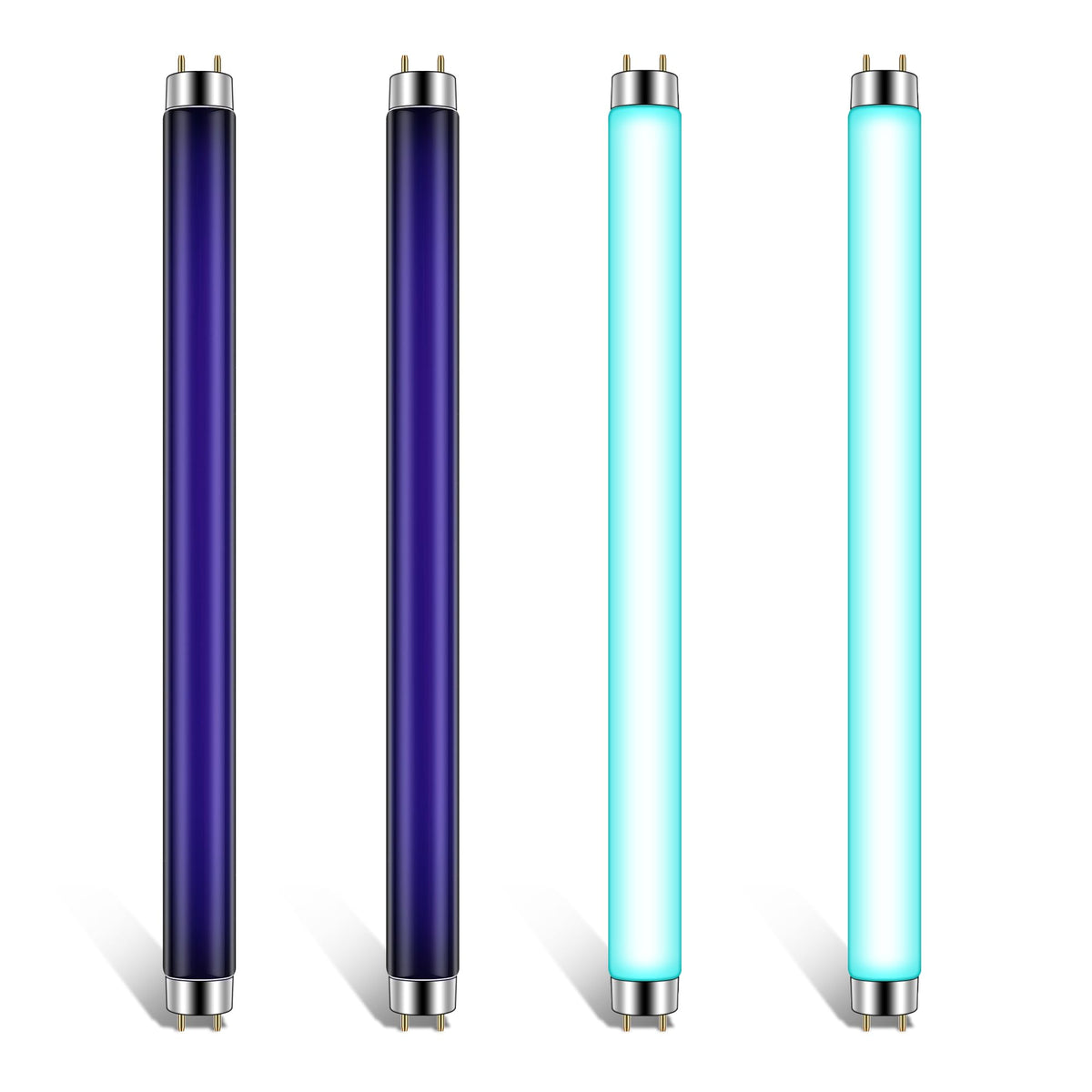 Qualirey T8 black light bulb attracts mosquitoes and flies for outdoor and indoor use.