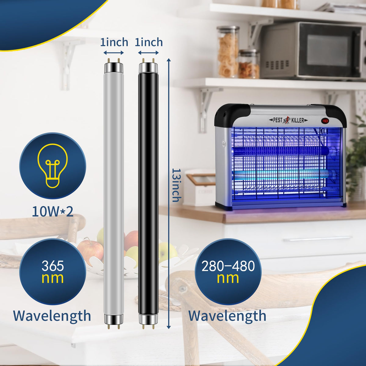 Qualirey T8 glass tube offers durability for long life.