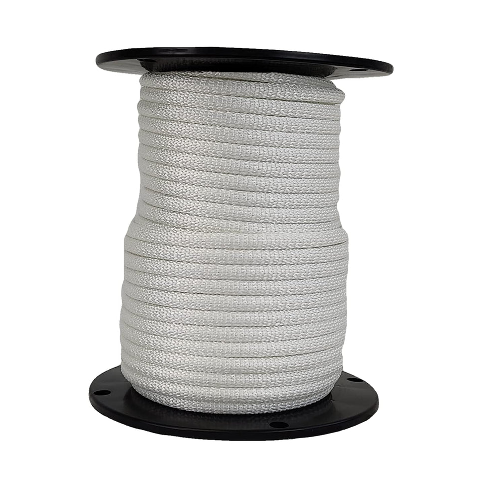 Quality Nylon Rope QNR flagpole spool showing sturdy construction for outdoor use.